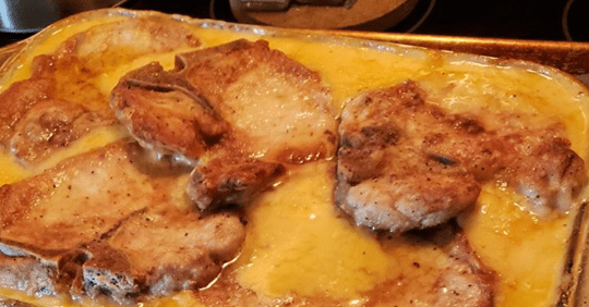 Pork Chops and Scalloped Potatoes