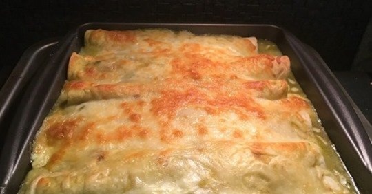 Jalapeno Cream Cheese Chicken Enchiladas