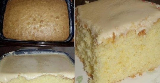 GRANNY’S OLD FASHIONED BUTTER CAKE WITH BUTTER CREAM FROSTING