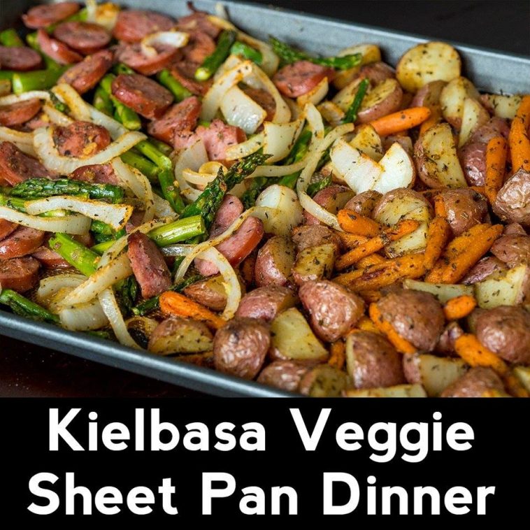 Kielbasa Veggie Sheet Pan Dinner