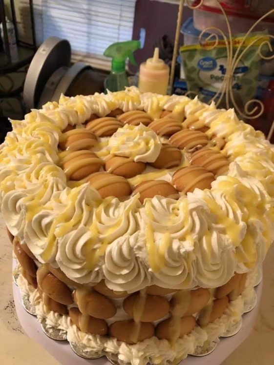 Banana Pudding Cake Smash or Pass