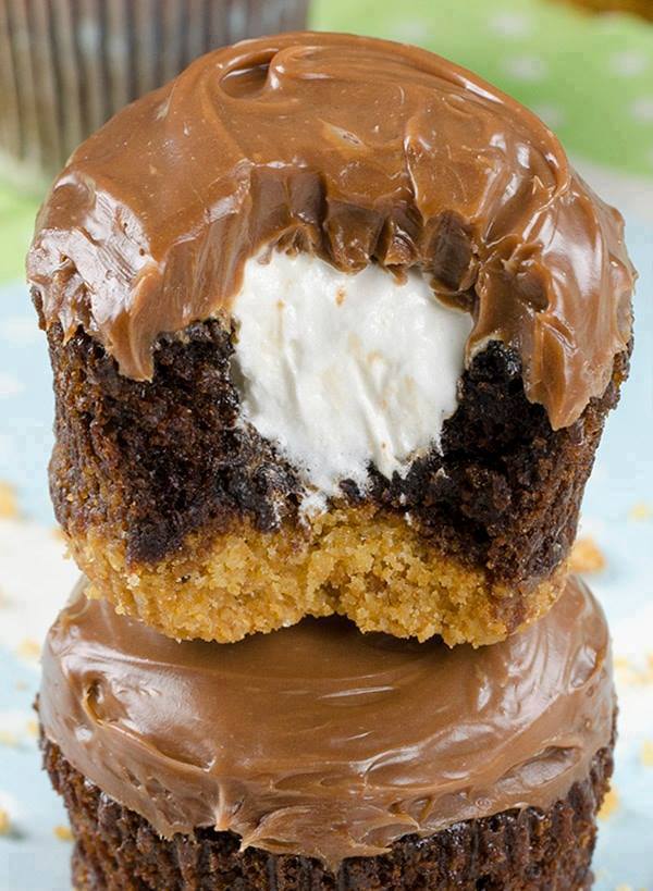 Hershey S’mores Cupcakes