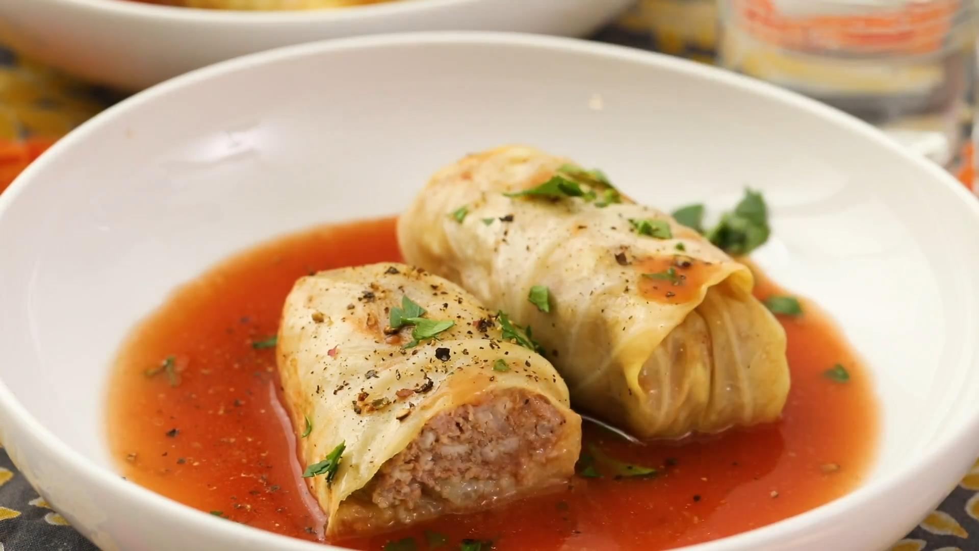 Grandma’s Hungarian Stuffed Cabbage, Slow Cooker Variation