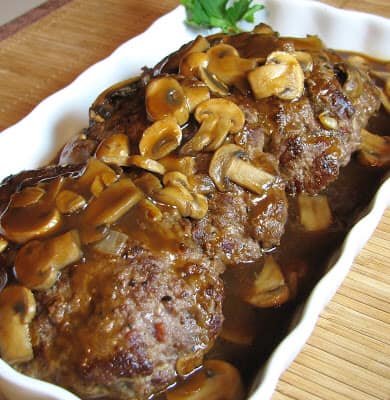 The Best Salisbury Steak with Mushroom Gravy 30 min