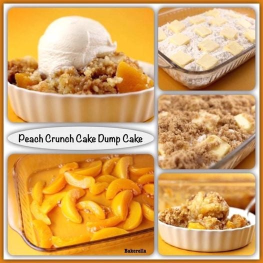 Peach Crunch Cake Dump Cake