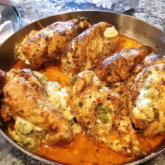 Broccoli and Cheese Stuffed Chicken