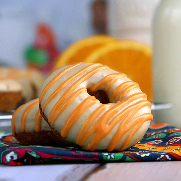 Orange Creamsicle Cake Doughnuts