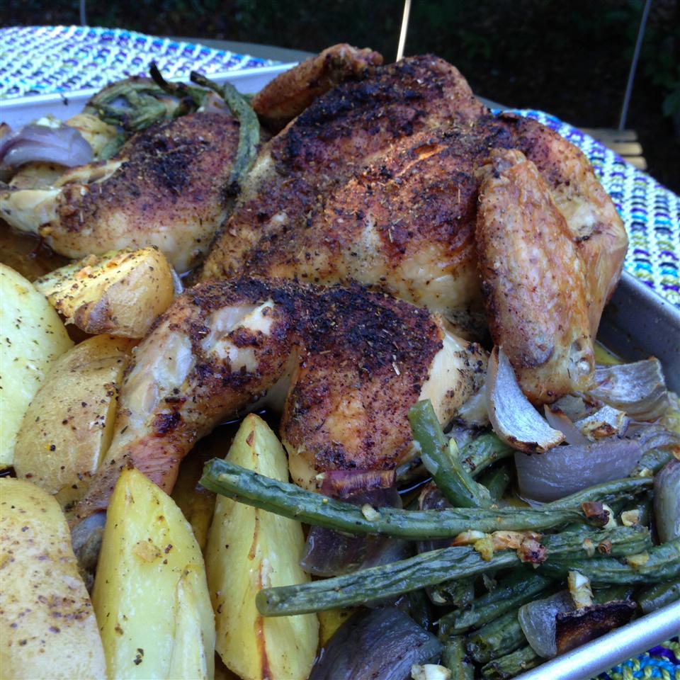 Greek Lemon Chicken and Potato Bake