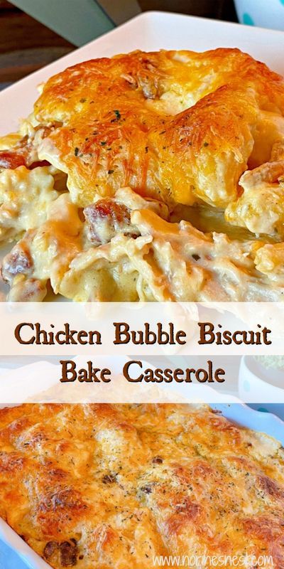 Chicken Bubble Biscuit Bake Casserole