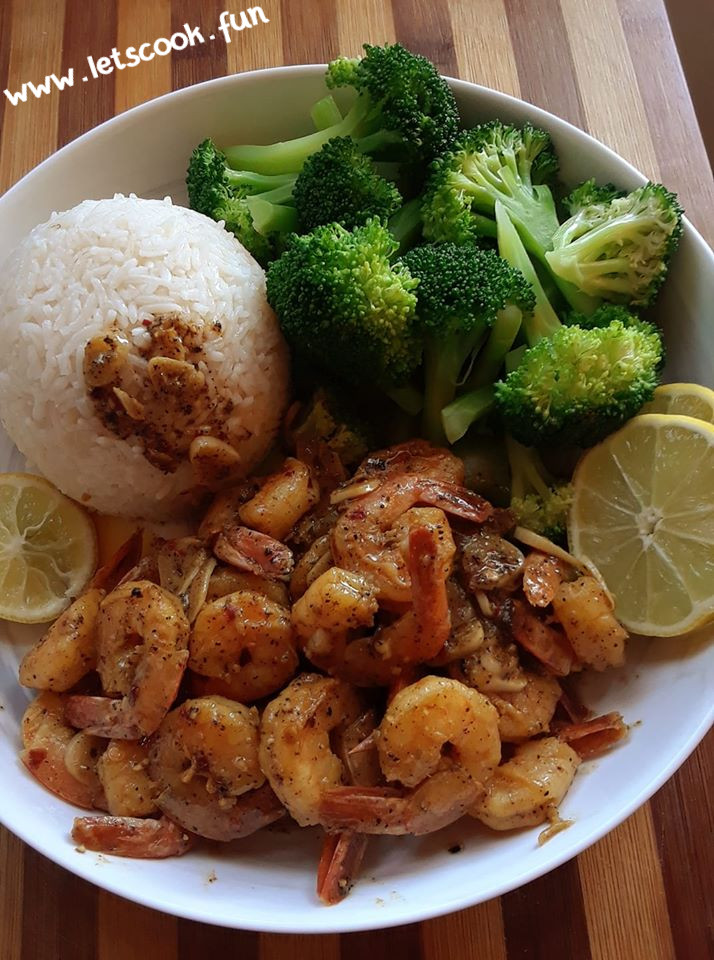 Lemon Pepper Shrimp - Heaven Recipes Home