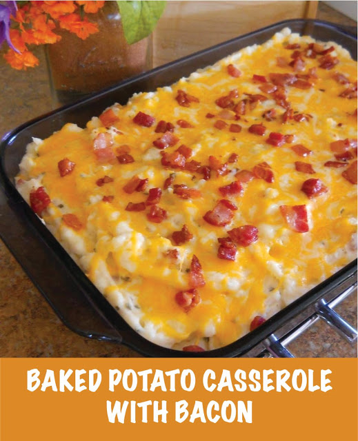 Baked Potato Casserole With Bacon