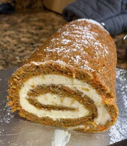 Carrot Cake Roll with Cheese