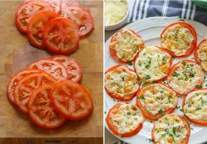 Baked parmesan tomatoes