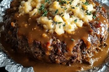 Stuffed Meatloaf on the stovetop