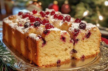 Christmas Cranberry Pound Cake