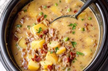 Slow Cooker Creamy Potato Bacon Soup