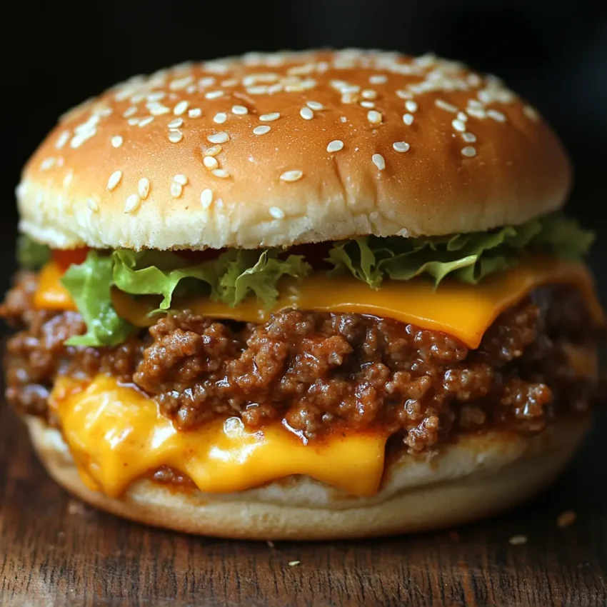 Homemade Big Mac Sloppy Joes