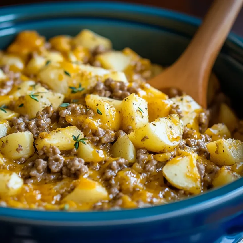 Crockpot Hamburger Potato Casserole