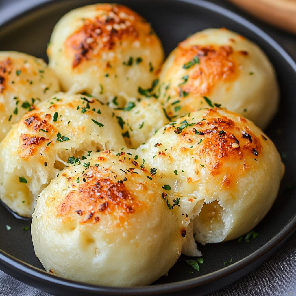 Easy Garlic Cheese Bombs