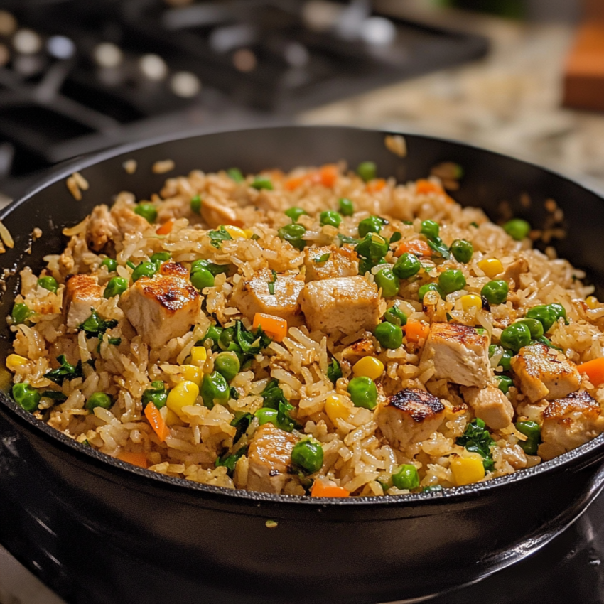 Easy chicken fried rice