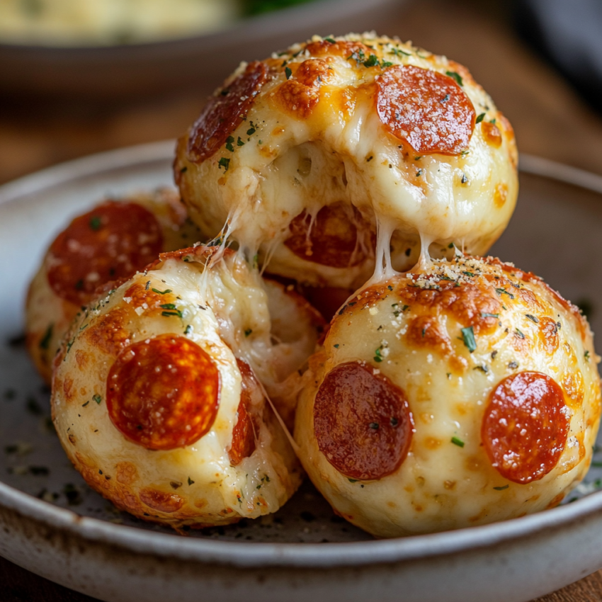 Pepperoni Pizza Bombs