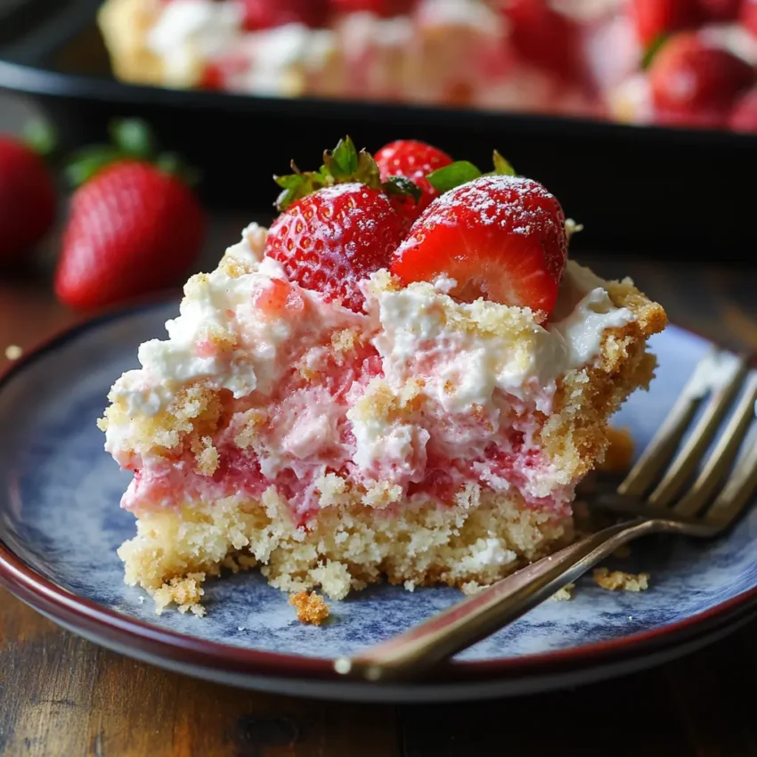 Strawberry Cheesecake Dump Cake