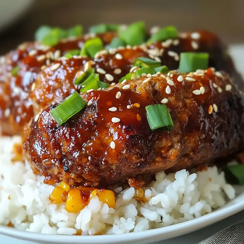 Sweet & Spicy Korean BBQ Meatloaf