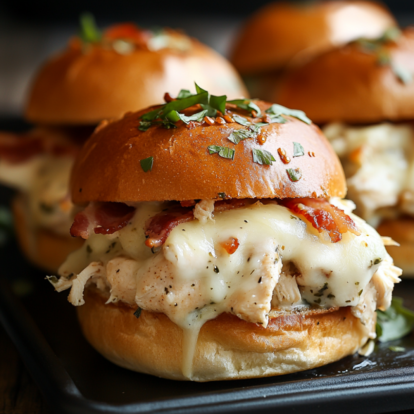 Chicken Bacon Ranch Sliders