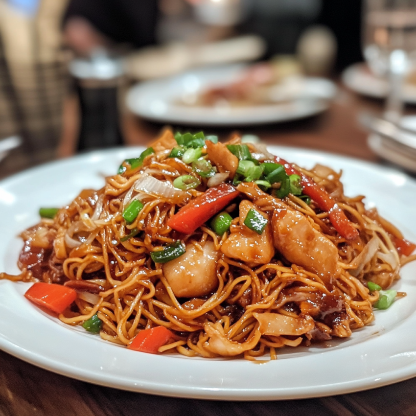 Chicken Chow Mein with The Best Chow Mein Sauce