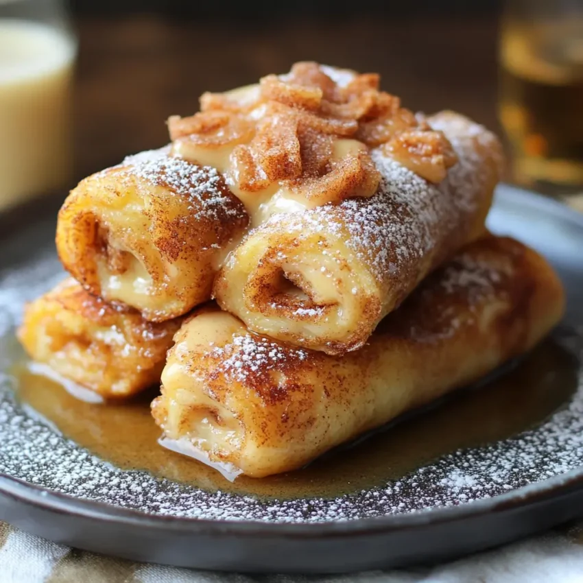 Cinnamon Roll French Toast Roll-Ups