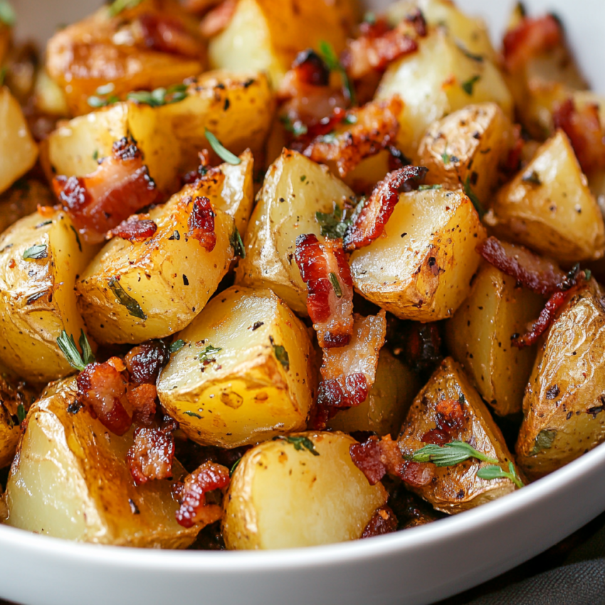 Honey Bacon Roasted Potatoes